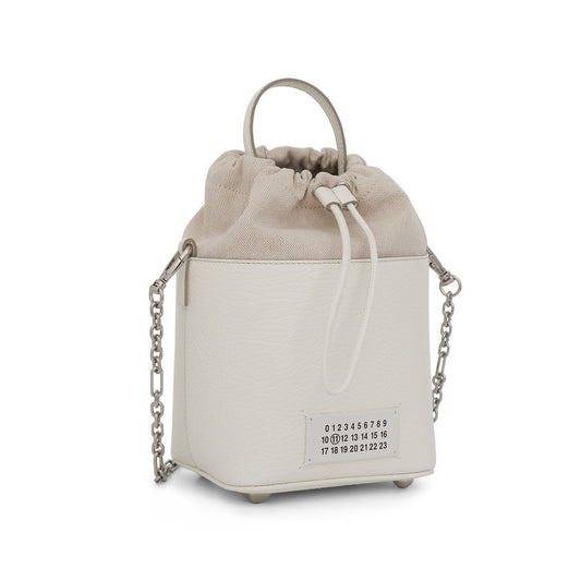 Small 5AC Bucket Bag in White