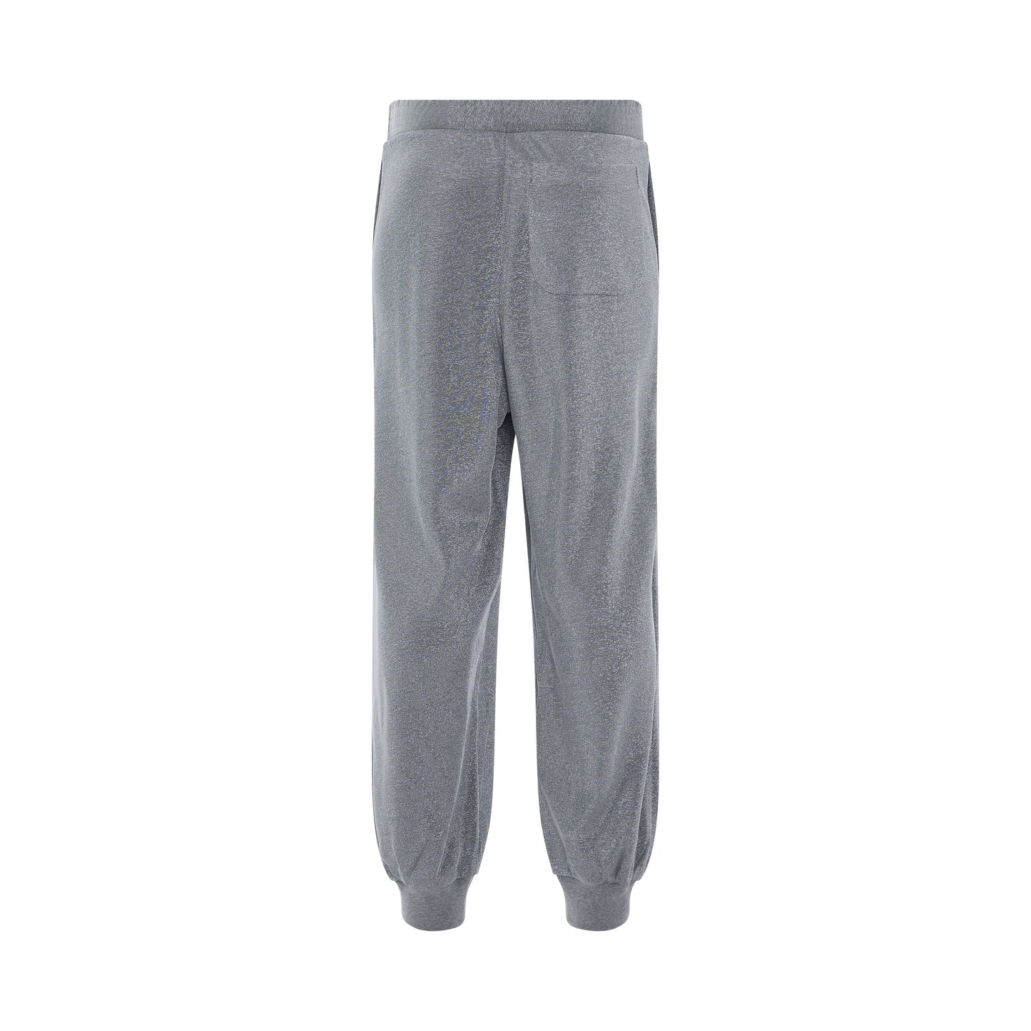 Lurex Tracksuit Trousers in Silver