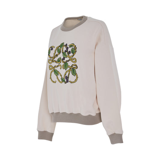 Herbarium Anagram Sweatshirt in Ecru