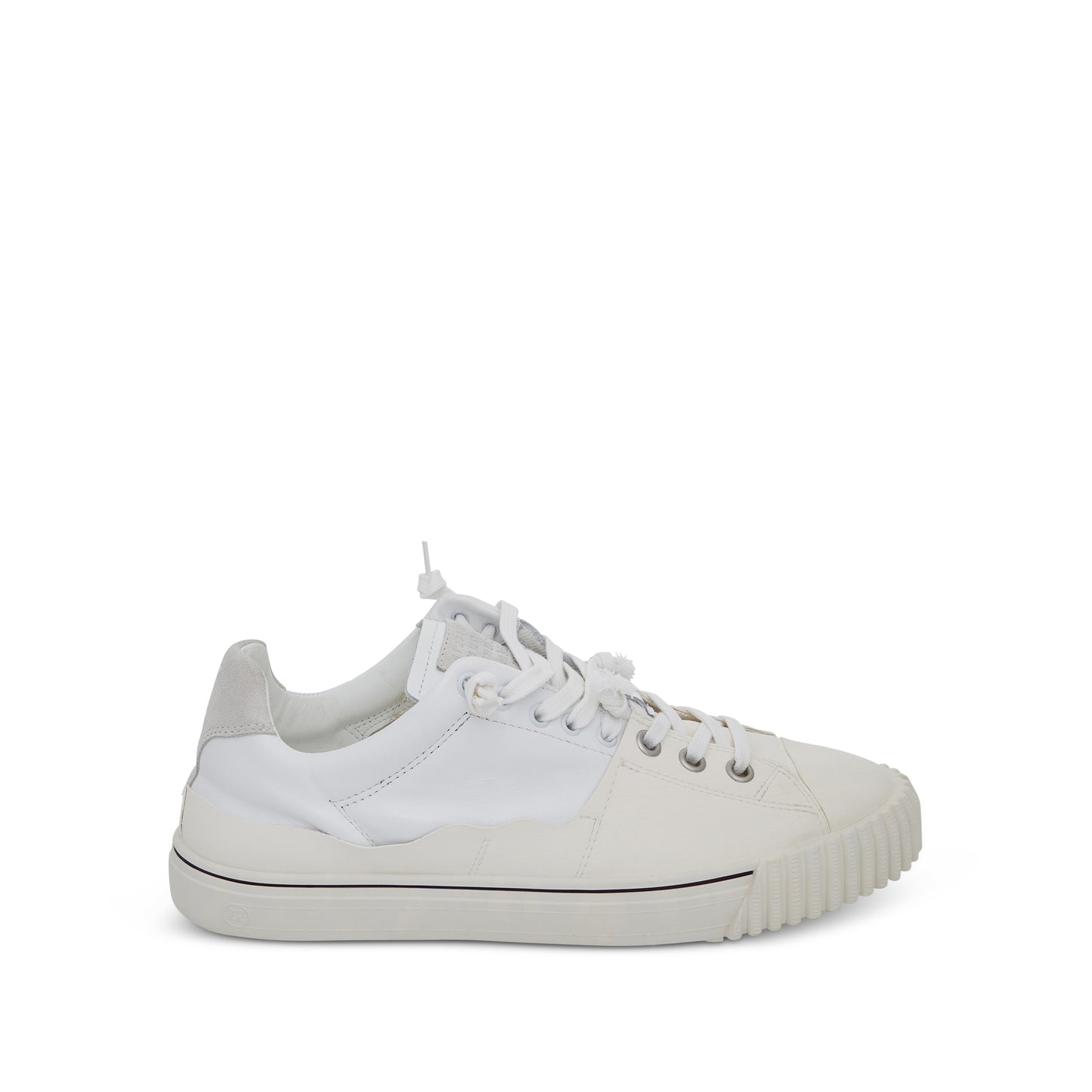 Low Leather Sneakers in White
