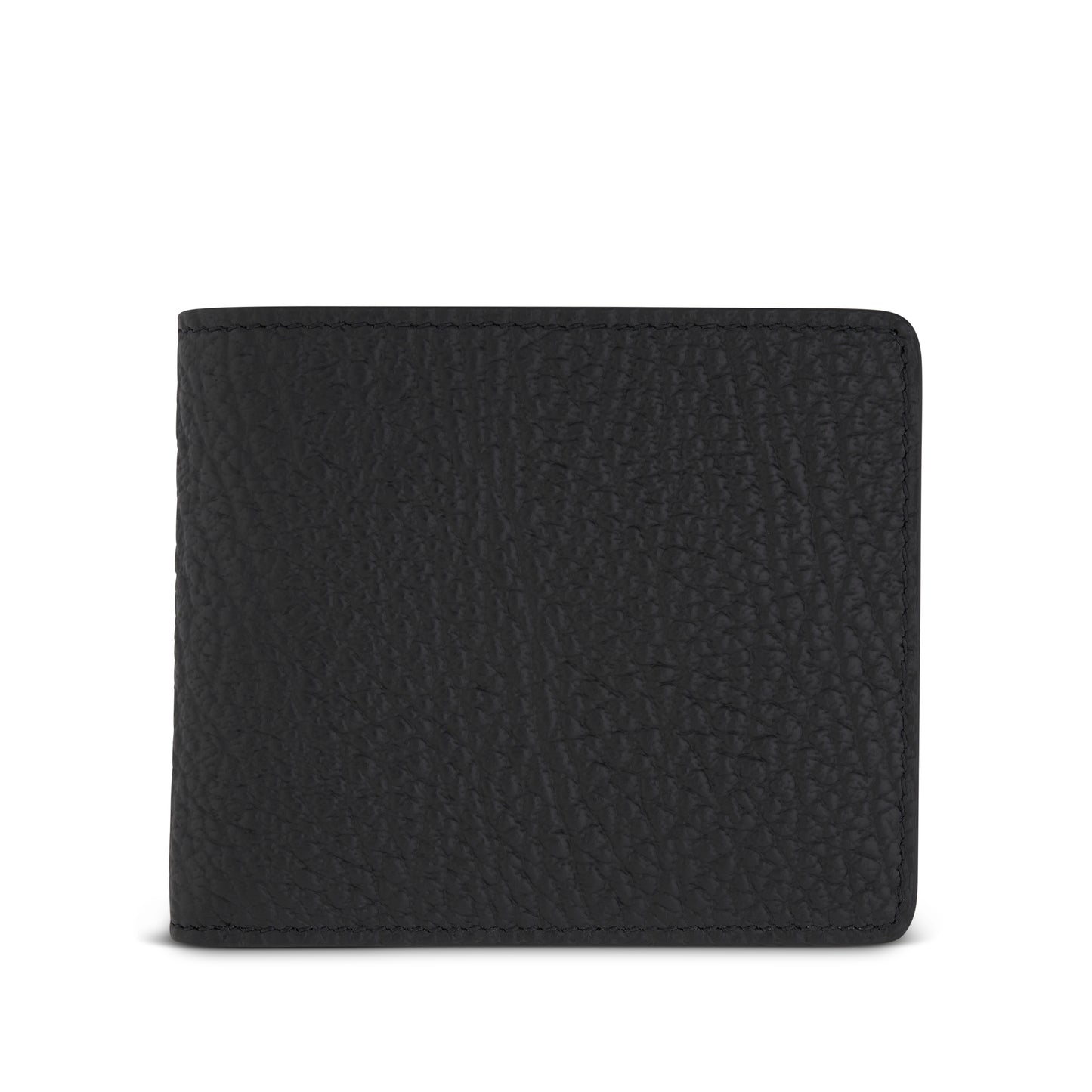 4 Stitch Bifold Wallet in Black