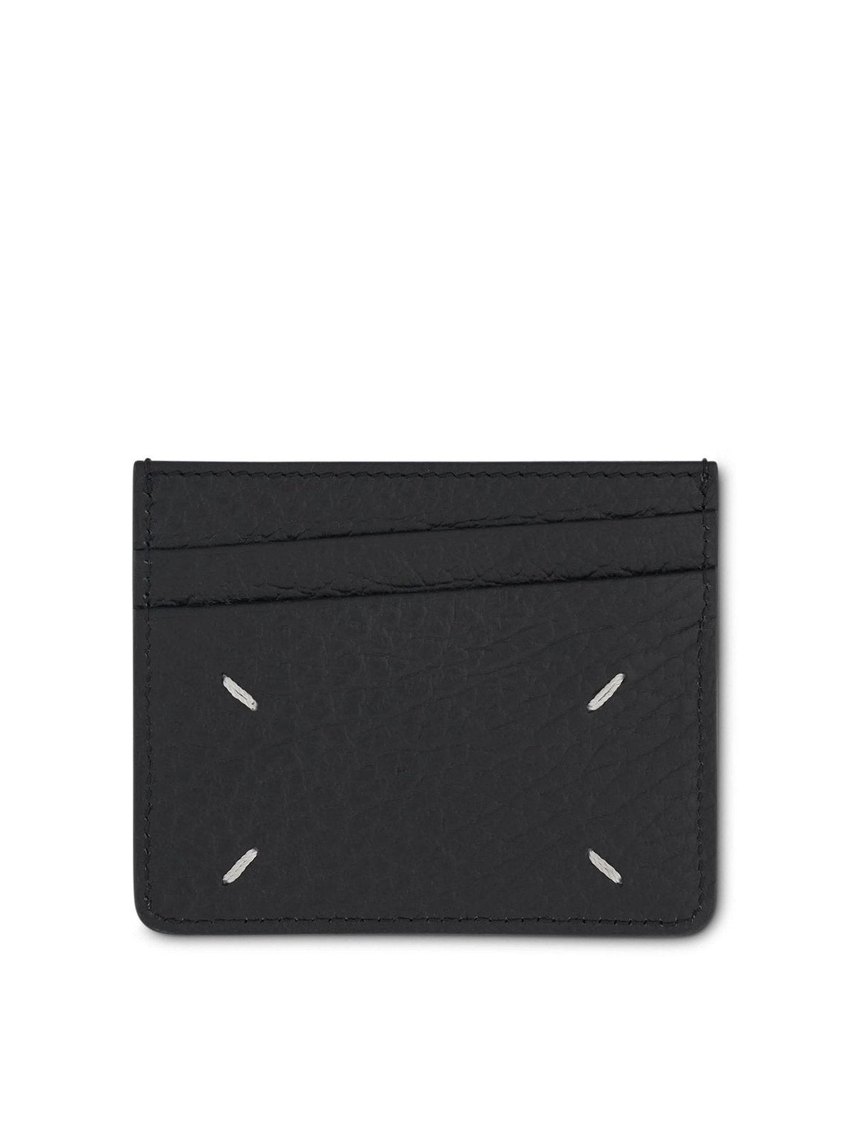 Maison Margiela 6CC Leather Card Holder in Black