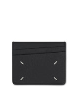 Maison Margiela 6CC Leather Card Holder in Black