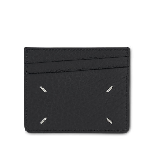 6CC Leather Card Holder in Black