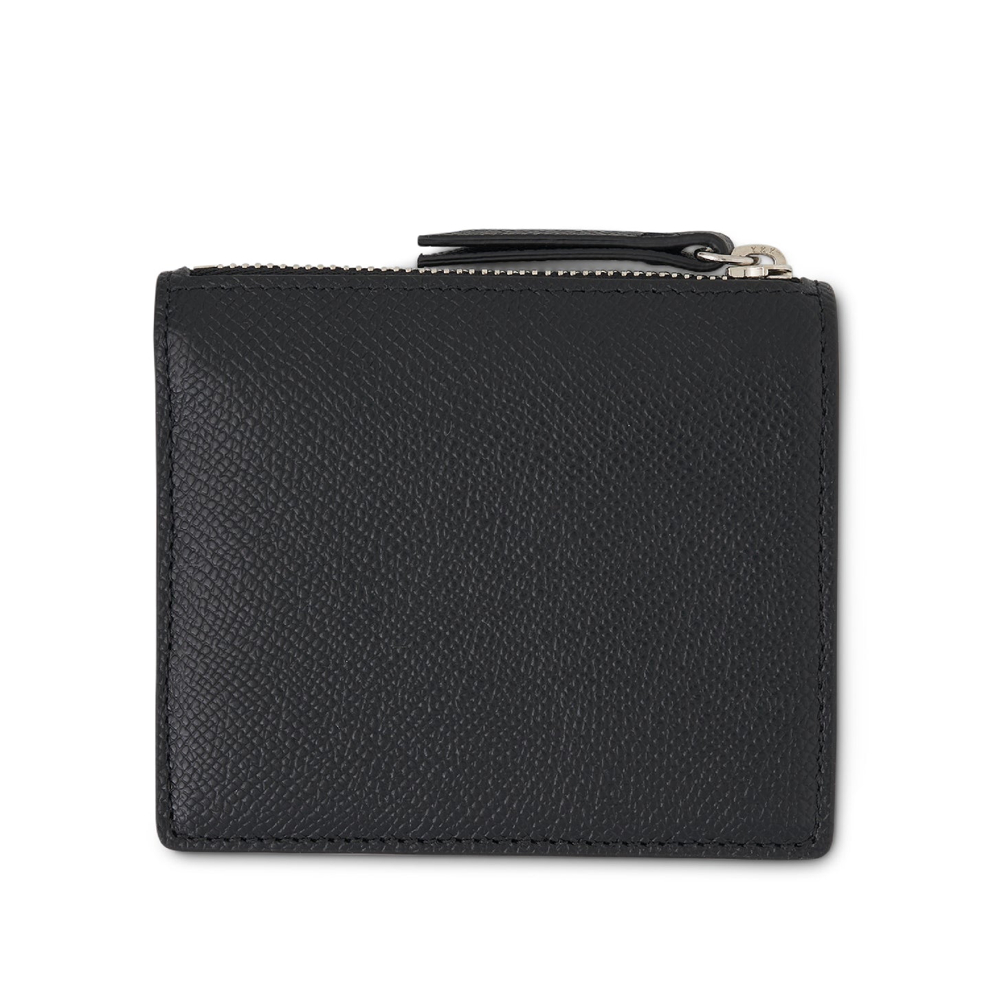 4 Stitch Cardholder with Zip in Black