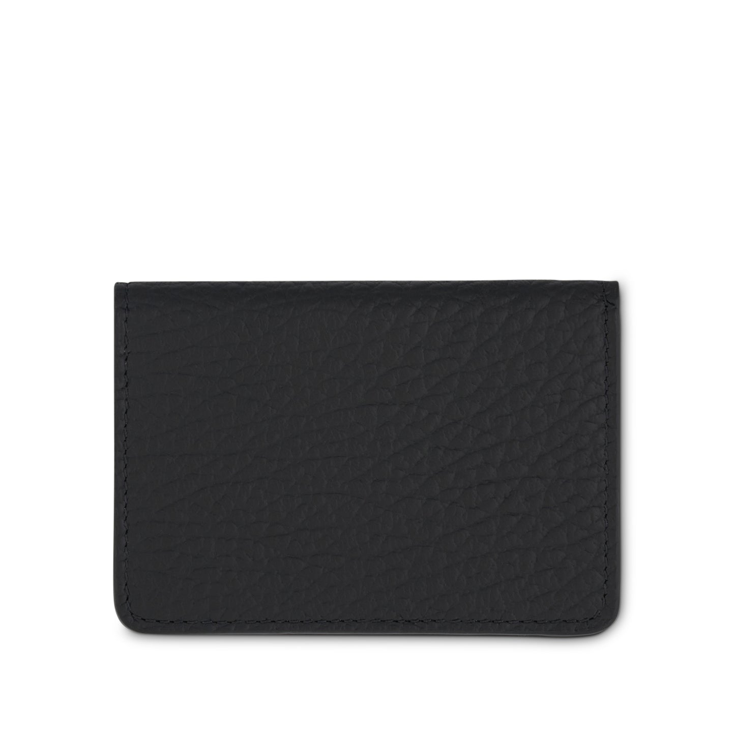 Four Stitch Logo Card Holder in Black