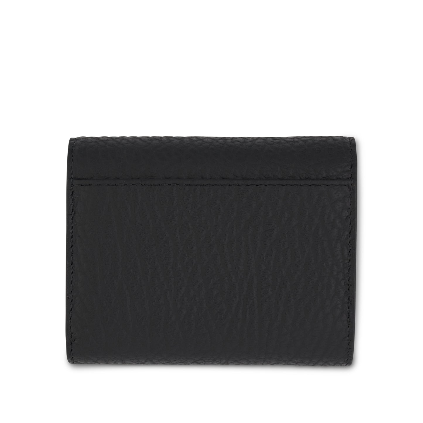 Four Stitches Tri Fold Wallet in Black