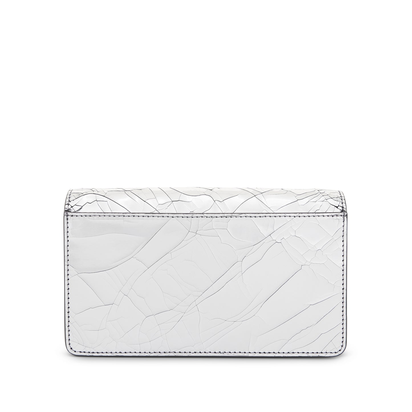 Four Stitches Wallet in Silver/Grey