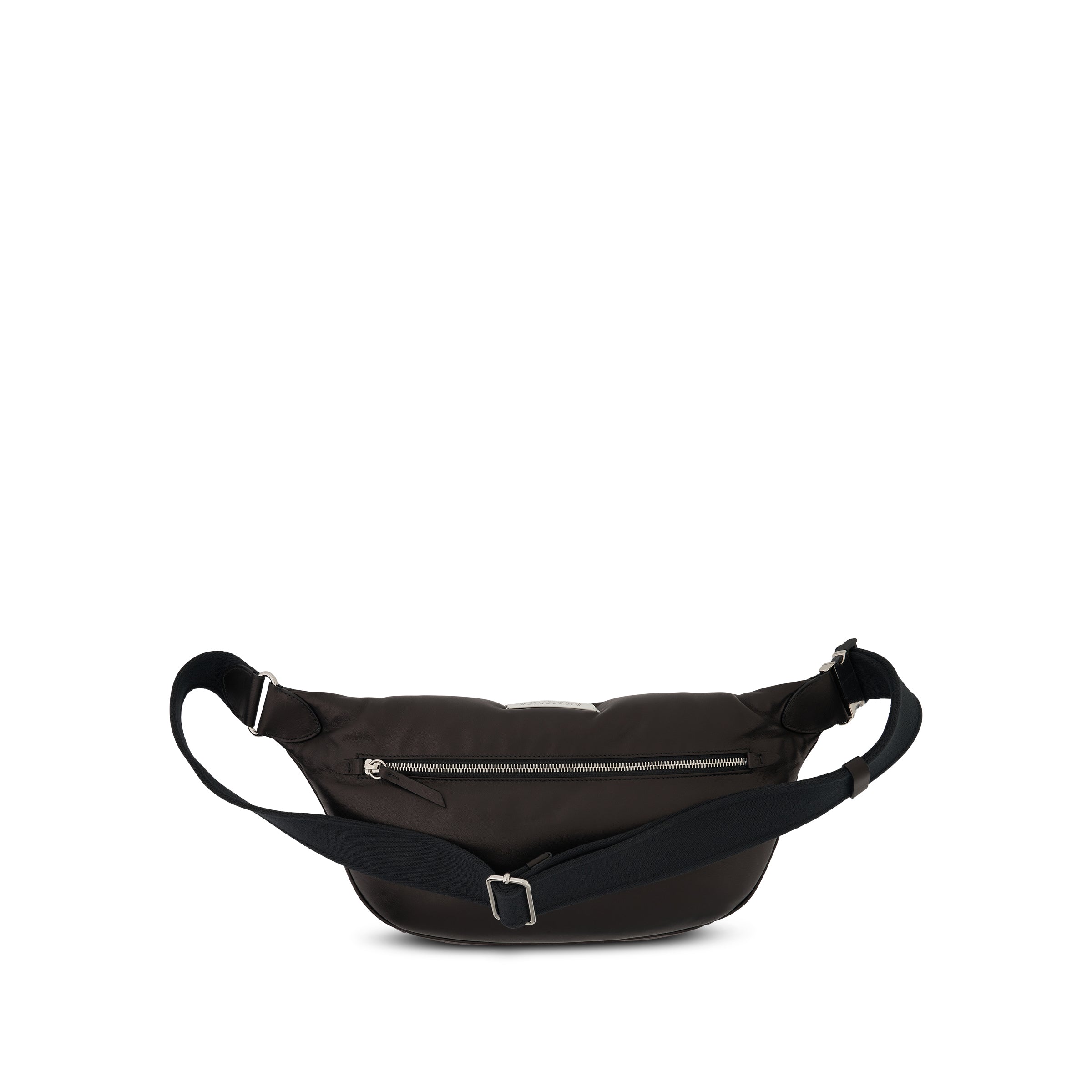 Glam Slam Leather Belt Bag in Black