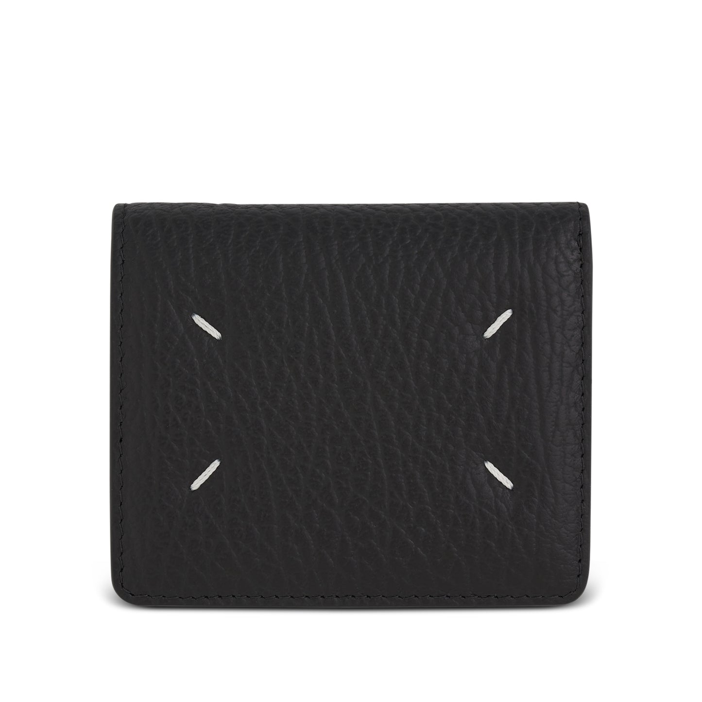 4 Stitch Wallet in Black