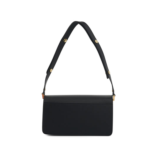 Trunk EW Saffiano Leather Bag in Black