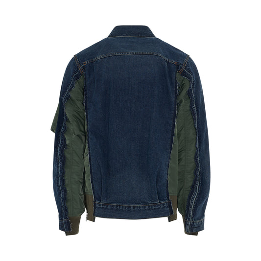 MA-1 Denim Jacket in Blue