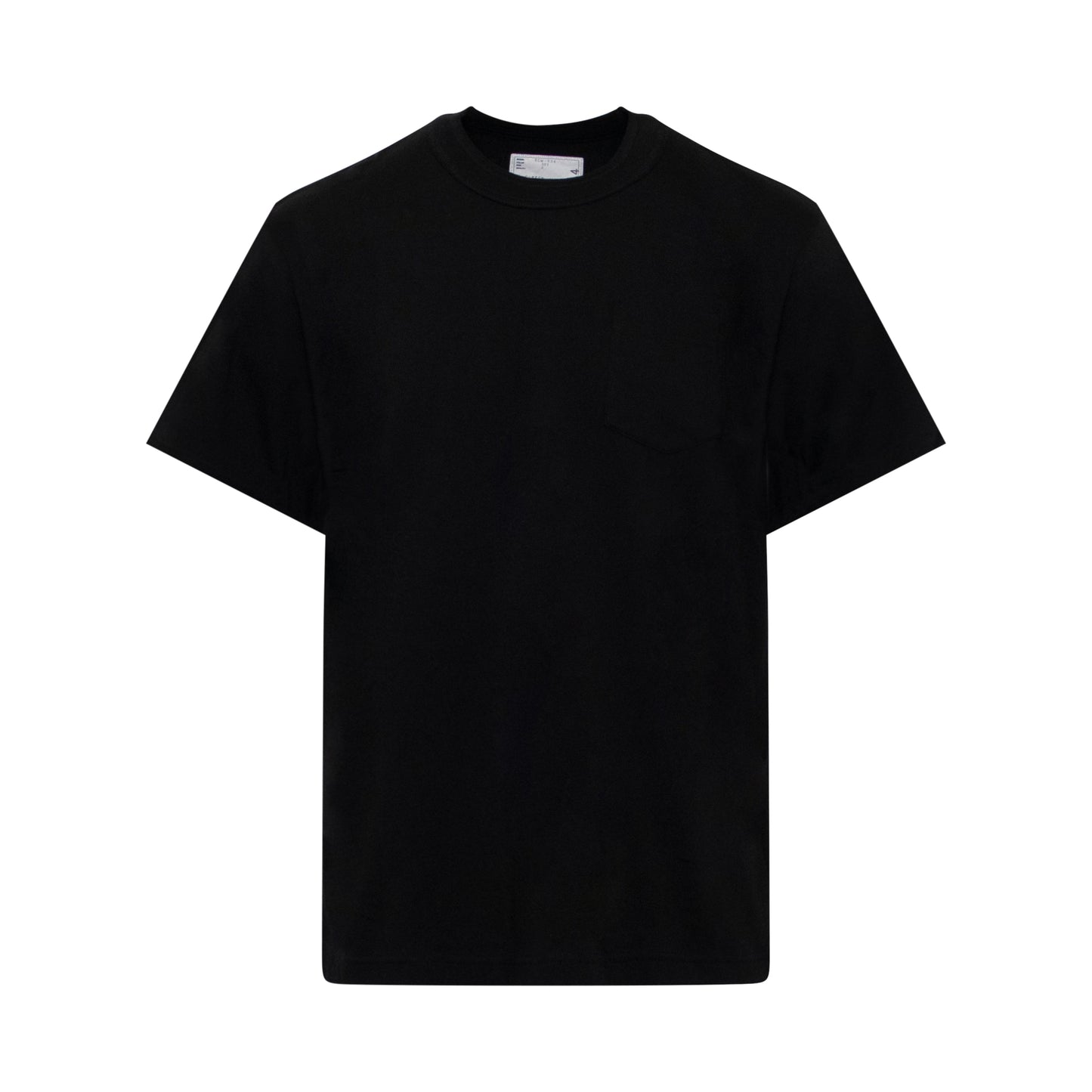 Classic Side Zip T-Shirt in Black