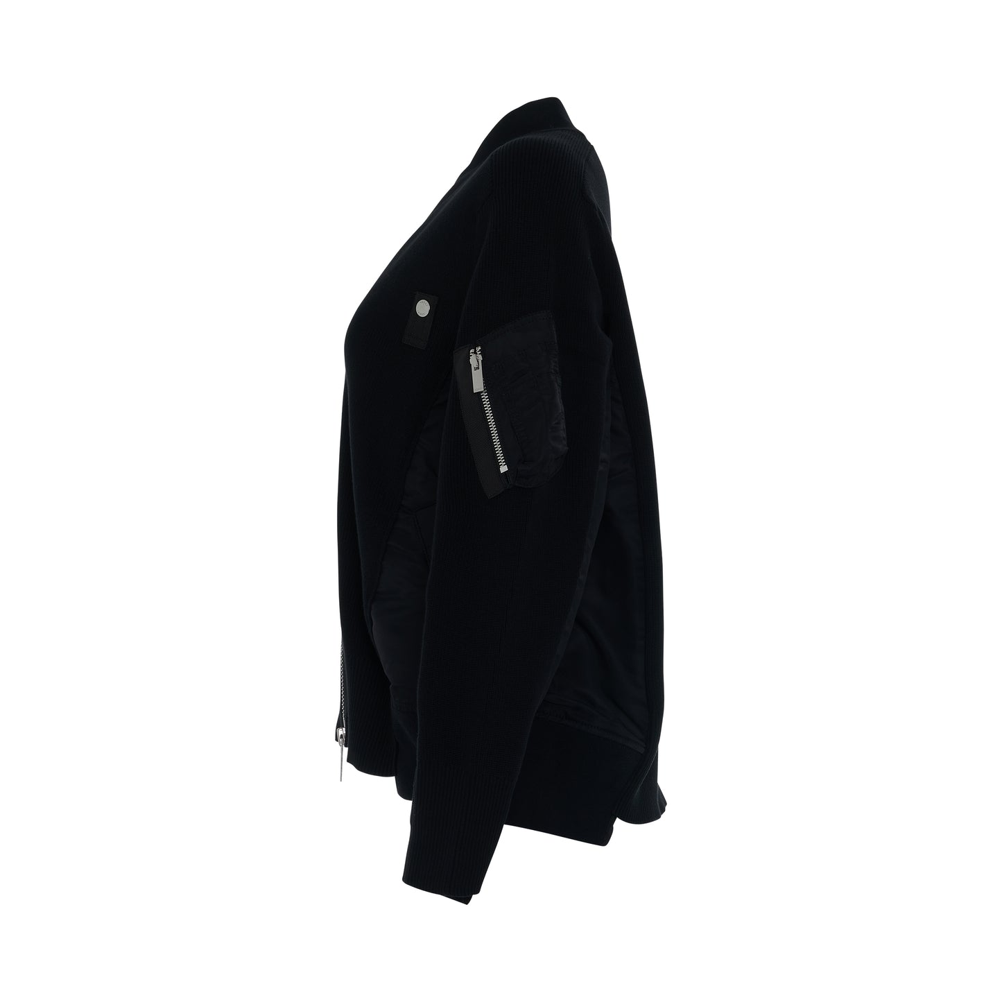 MA-1 Knit Cardigan in Black
