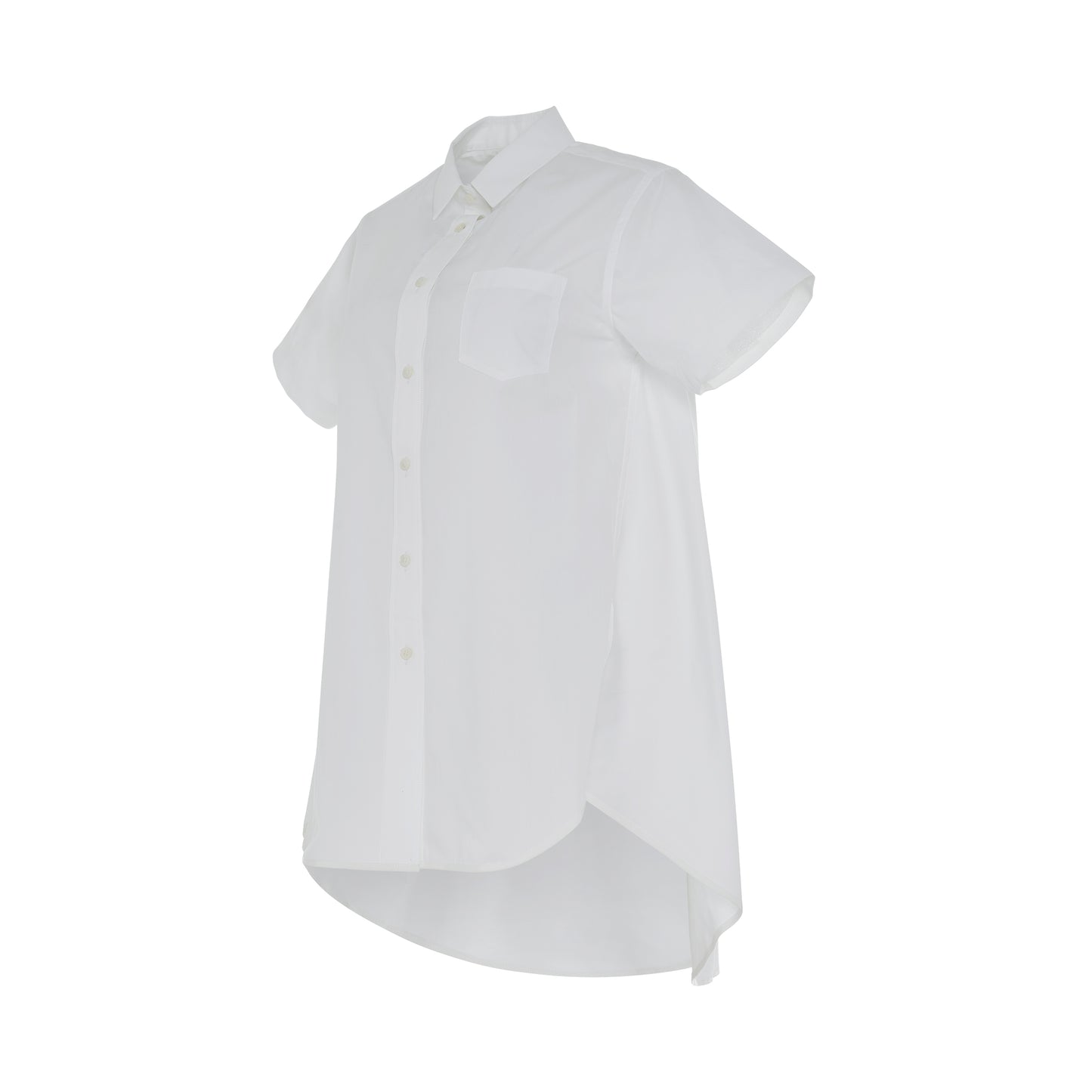 Cotton Poplin Shirt in White