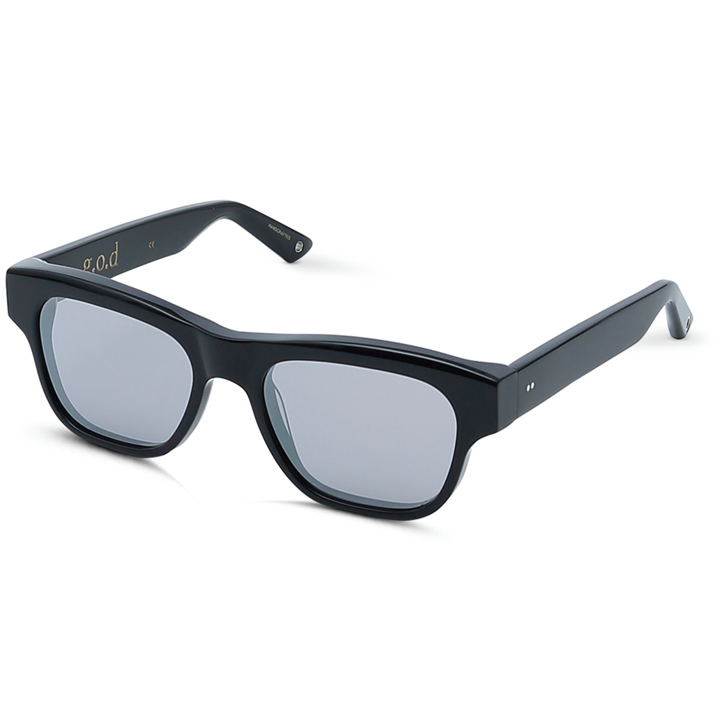 Seventeen Black Sunglass with Grey Flash Lens