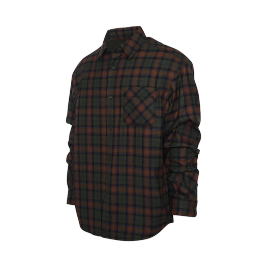 Super Big Check Shirt in Khaki