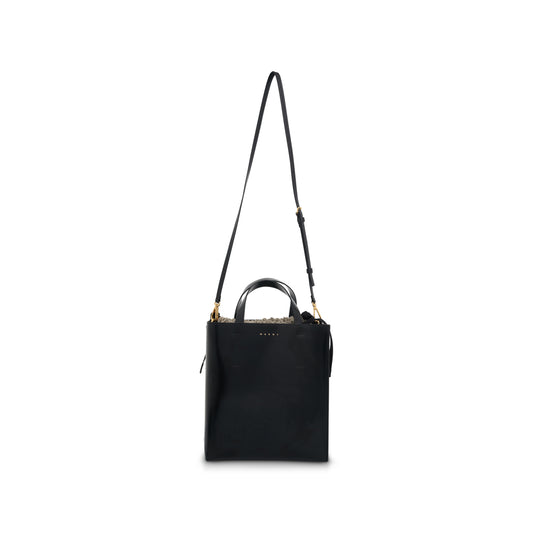 Museo Small Leather Bag in Black