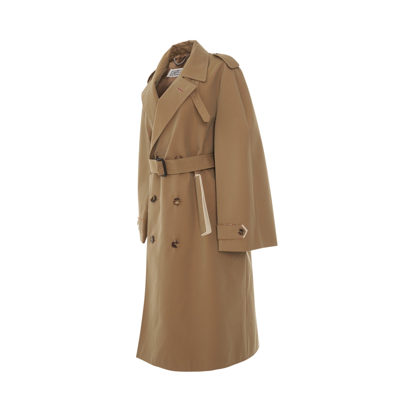 Belted Trench Coat in Sand