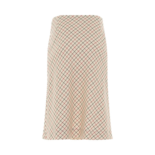 MM ICONS Skirt in Ecru Check