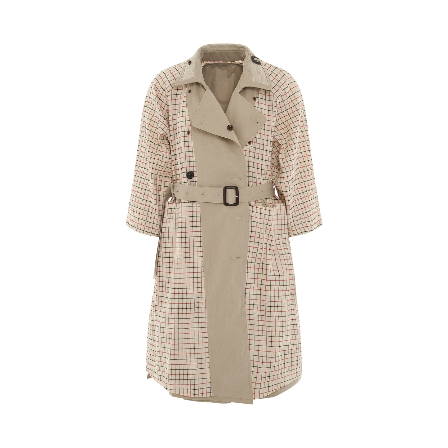 Double Breasted Trench Coat in Sand