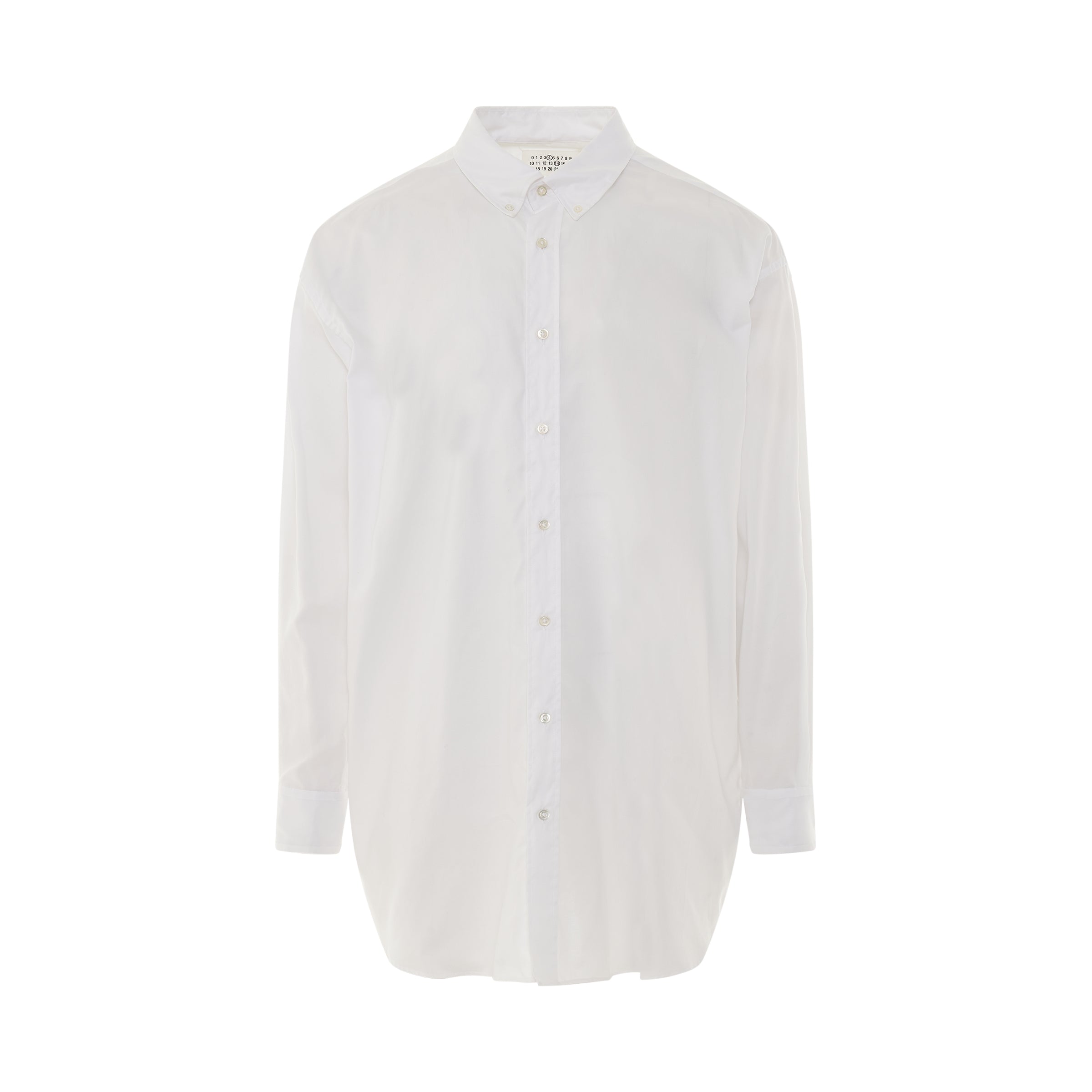 Oversize Long Sleeve Shirt in White