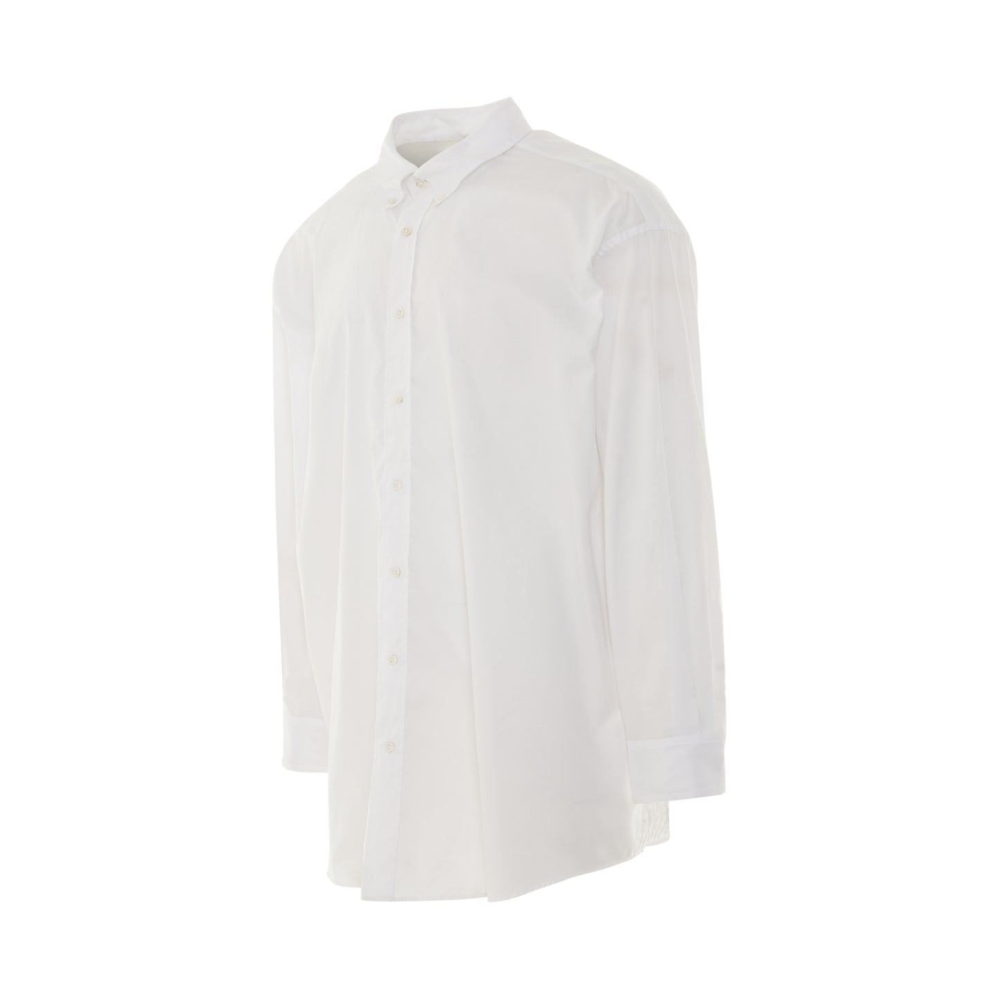 Oversize Long Sleeve Shirt in White