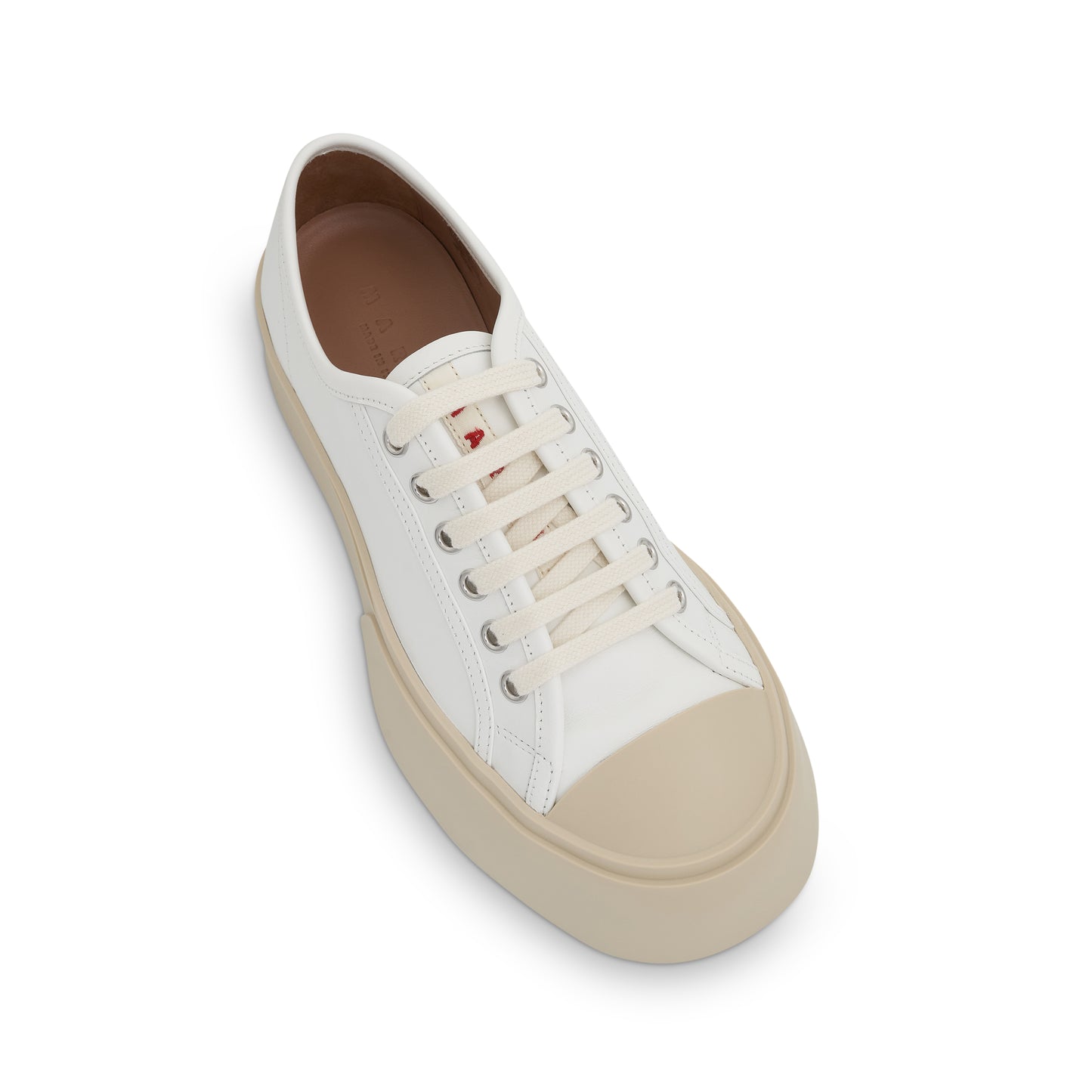 Pablo Lace Up Sneaker in Lily White