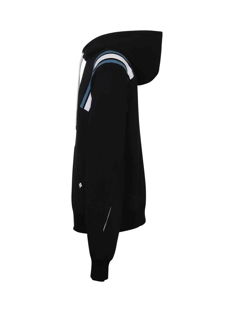 Rib XXL Hoodie in Black
