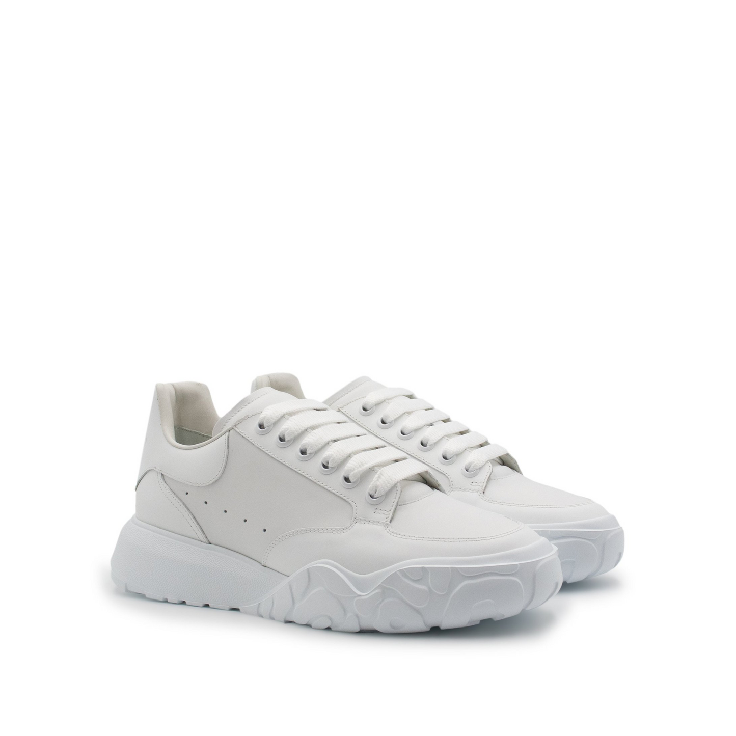 Larry Court Sneaker in White/White
