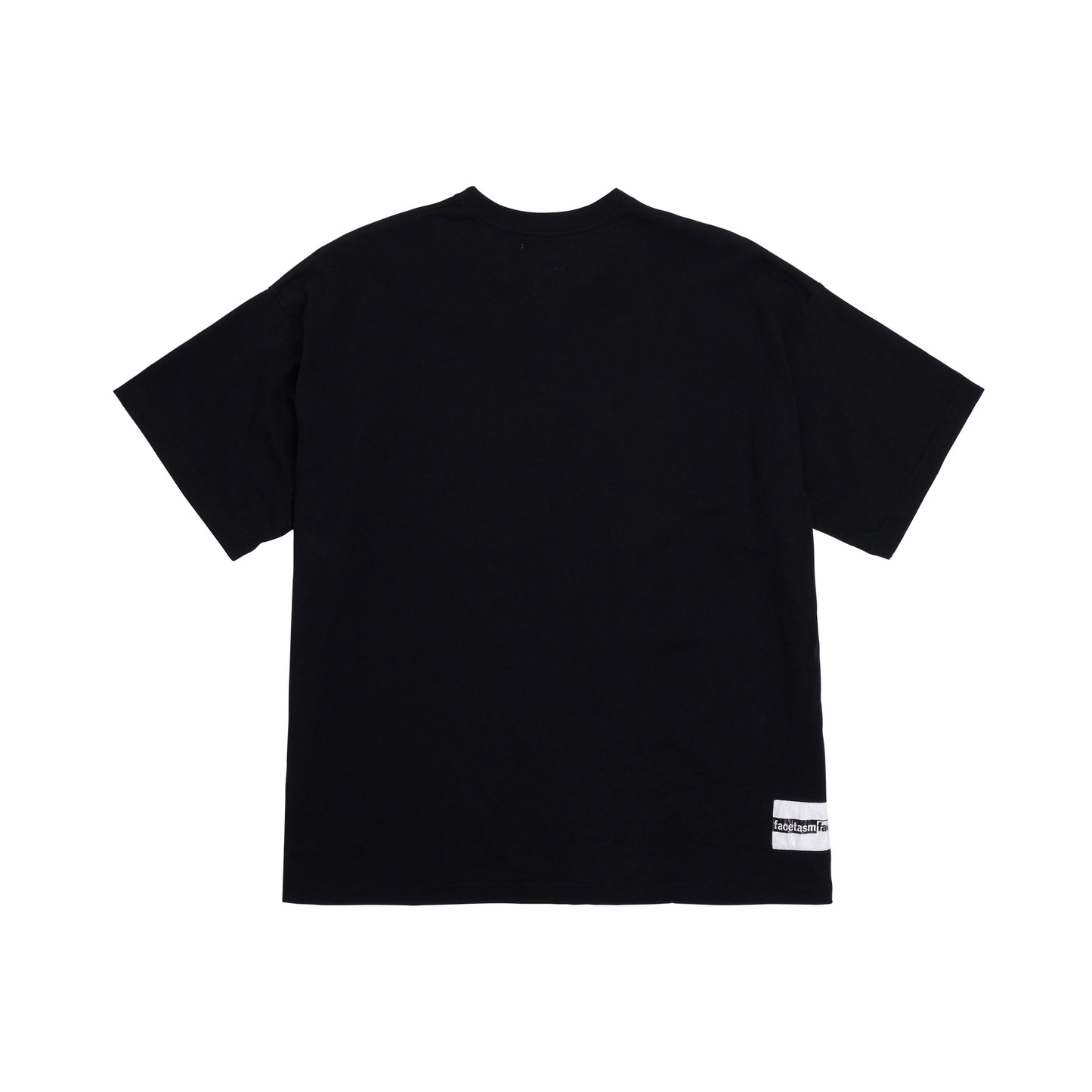Barcode Circle Print T-Shirt in Black