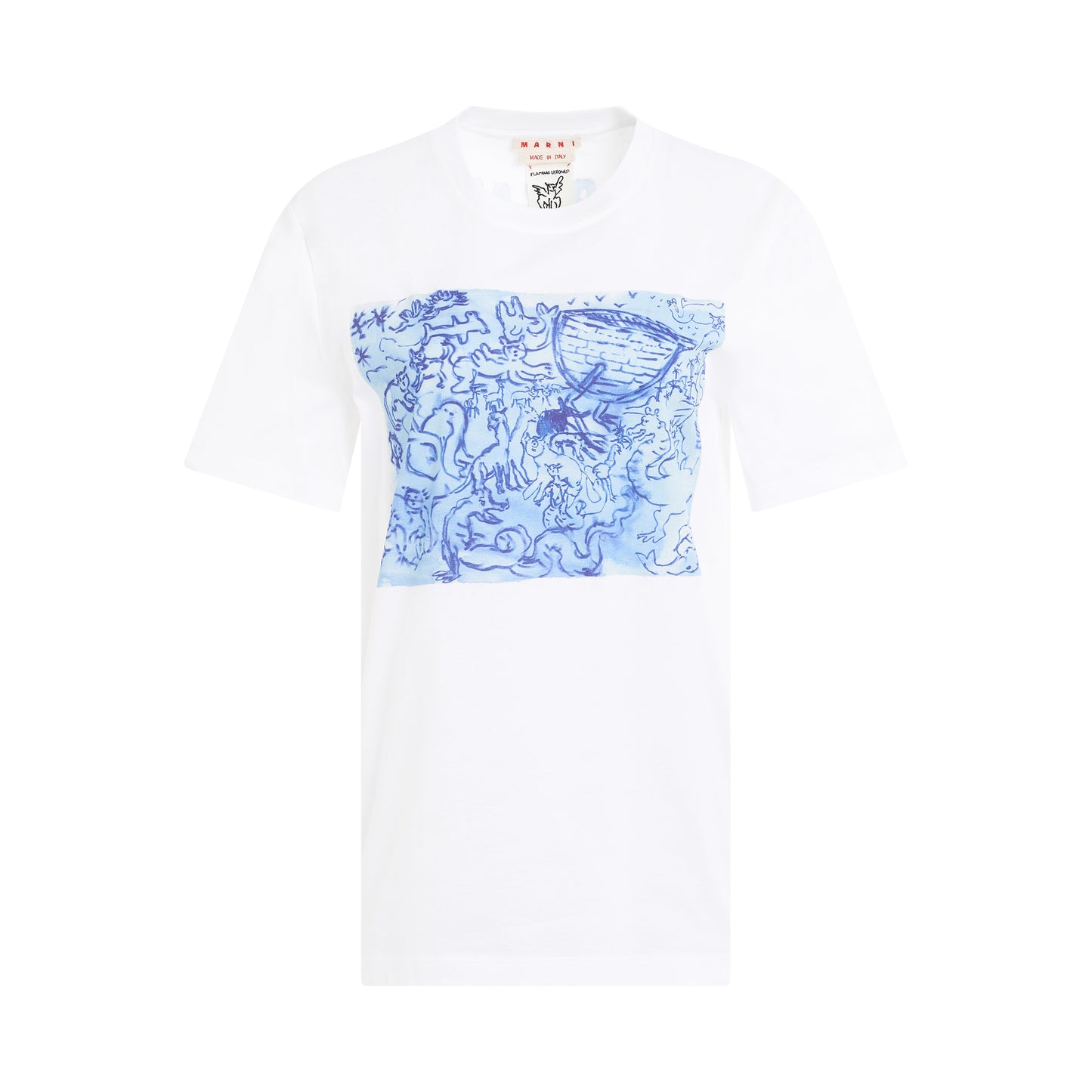 Print T-Shirt in Lily White