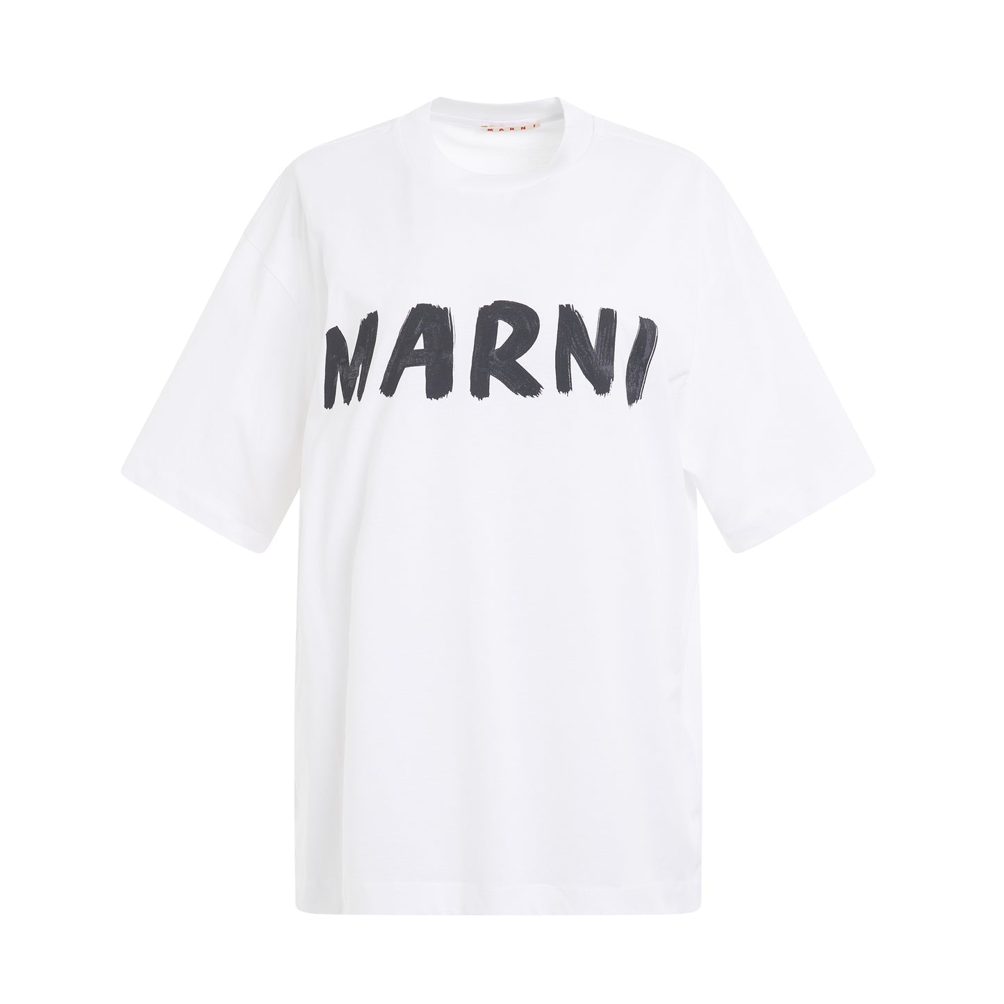 Plain Cotton Logo T-Shirt in Lily White