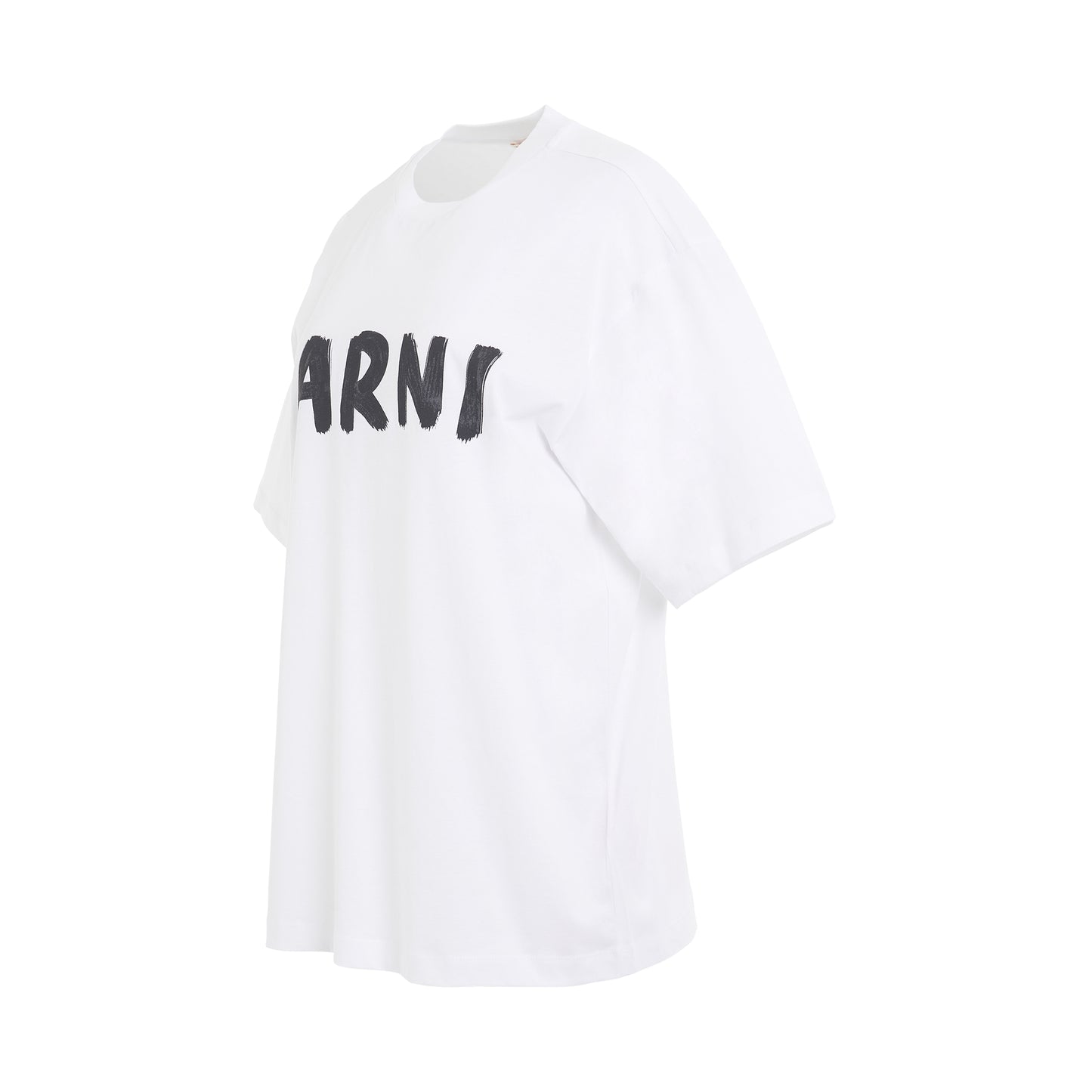 Plain Cotton Logo T-Shirt in Lily White