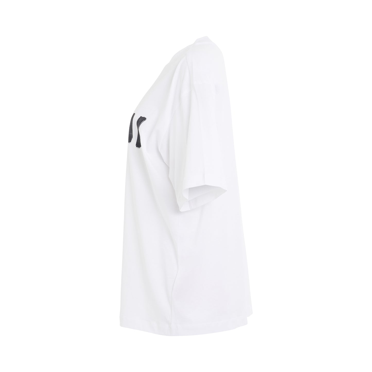 Plain Cotton Logo T-Shirt in Lily White