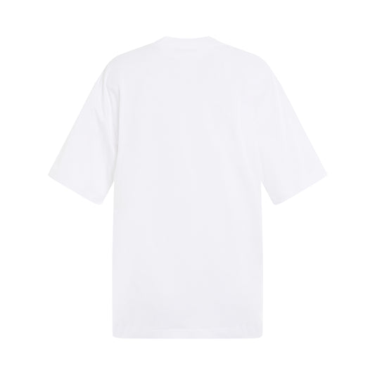 Plain Cotton Logo T-Shirt in Lily White