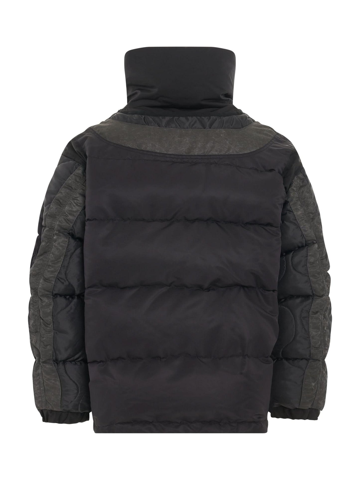 Quilted Down Jacket in Black