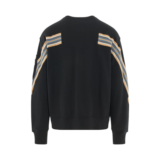 Rib XXL Sweatshirt in Black