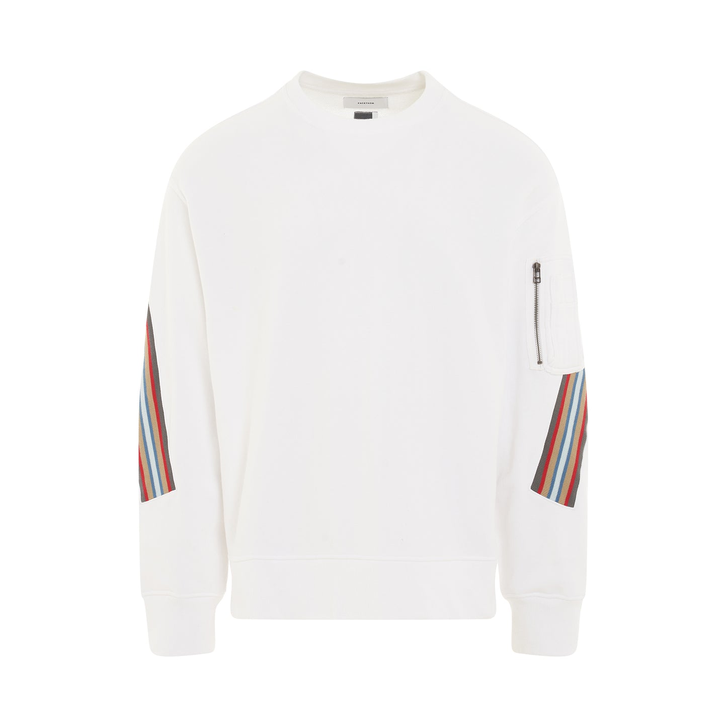 Rib XXL Sweatshirt in White