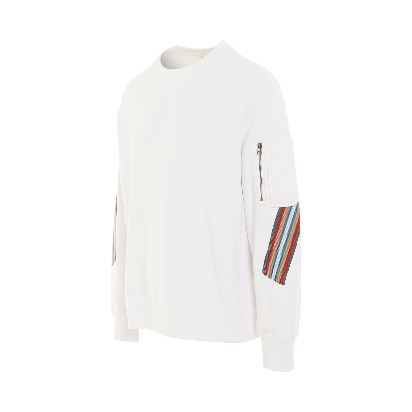 Rib XXL Sweatshirt in White