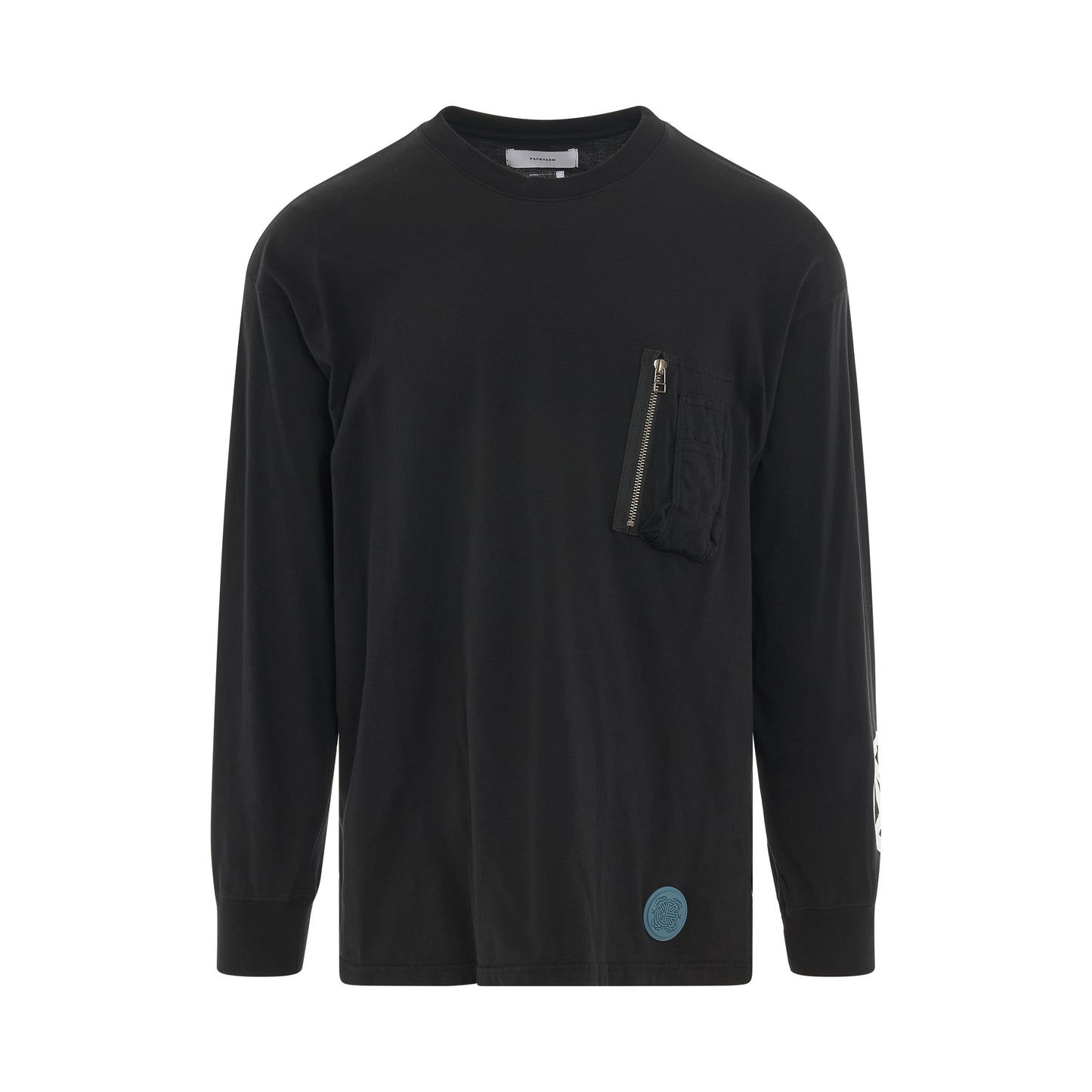 Anarchy Pocket Long Sleeve T-Shirt in Black