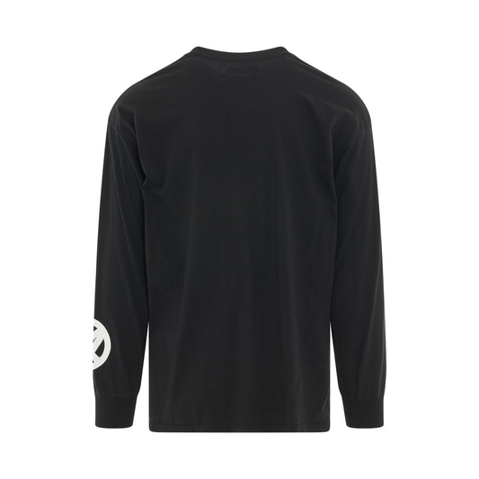 Anarchy Pocket Long Sleeve T-Shirt in Black