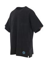 ブラックのリブビッグTシャツ
