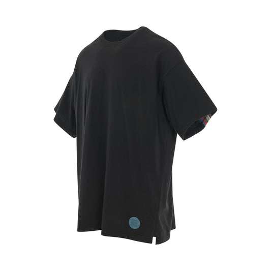 Rib Big T-Shirt in Black