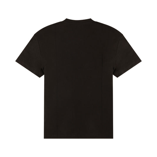 Flocked B Logo T-Shirt in Black