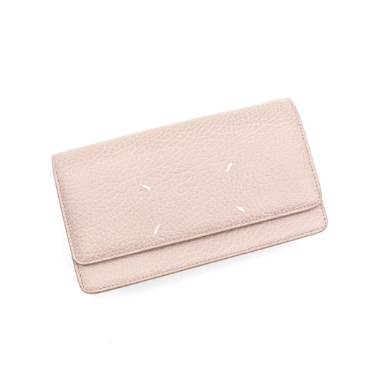 Four Stitch Wallet On Chain Clutch Bag in Mauve