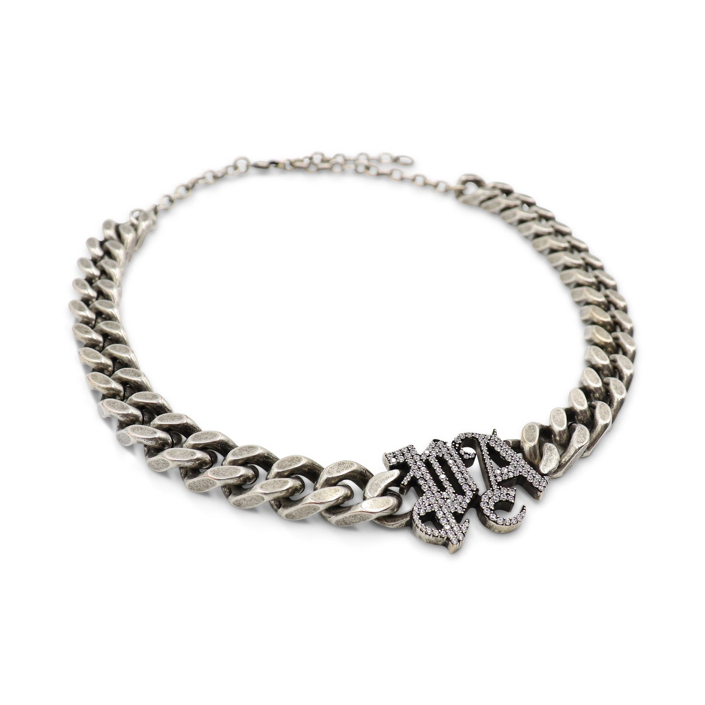Classic Chain Necklace in Black/Silver