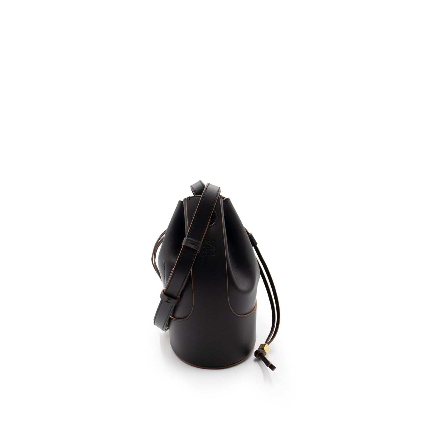 Small Balloon Bag in Nappa Calfskin in Black