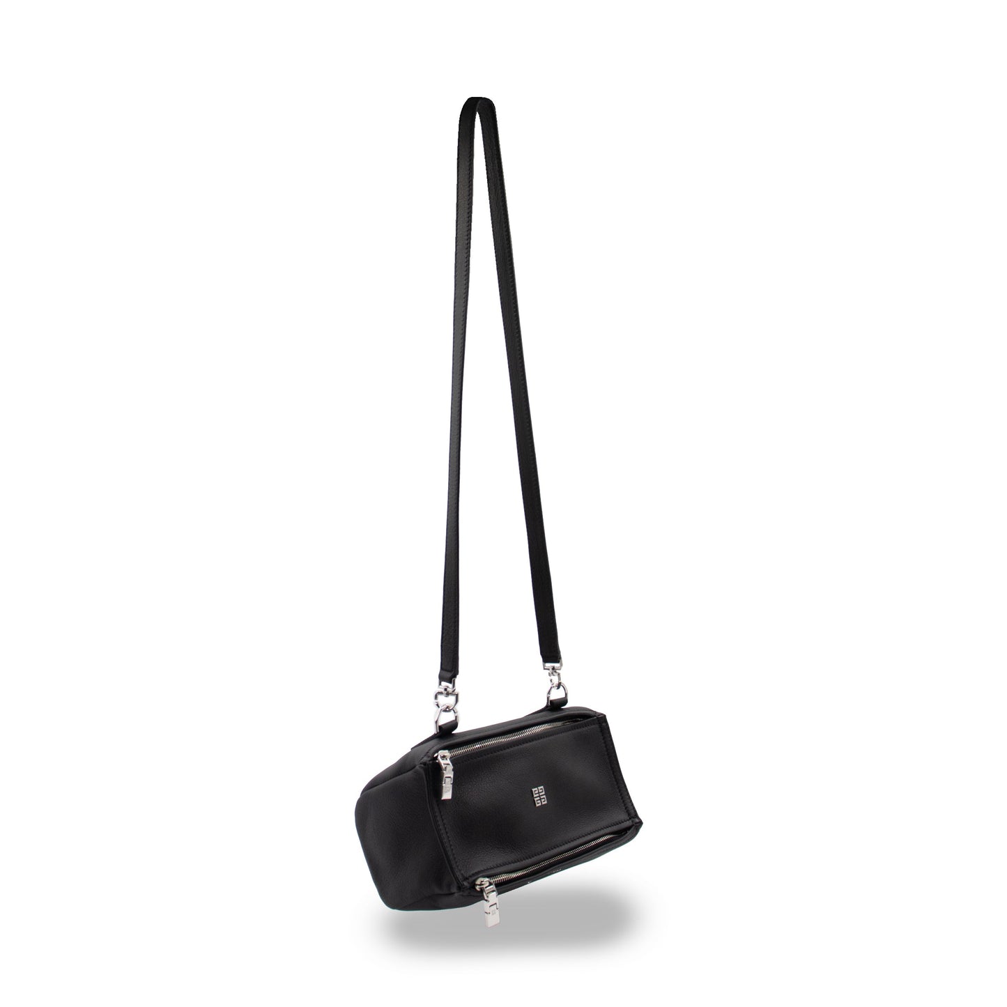 Mini Pandora Bag in Grained Leather in Black