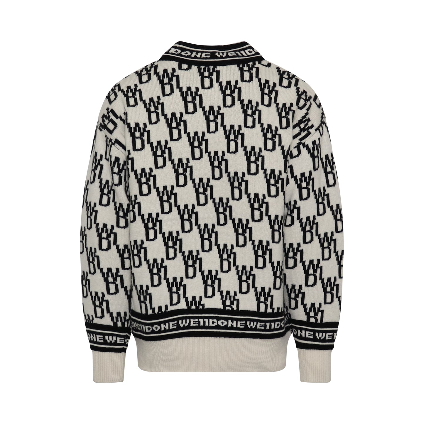 Allover Logo Sweater in Ivory